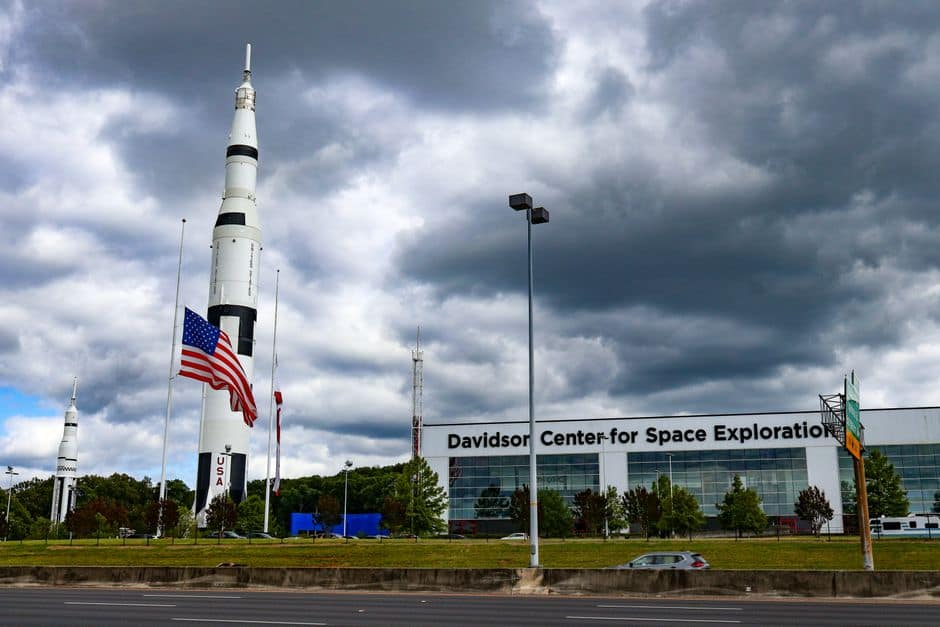 The Saturn V rocket at Davidson Center for Space Exploration, Huntsville, AL.